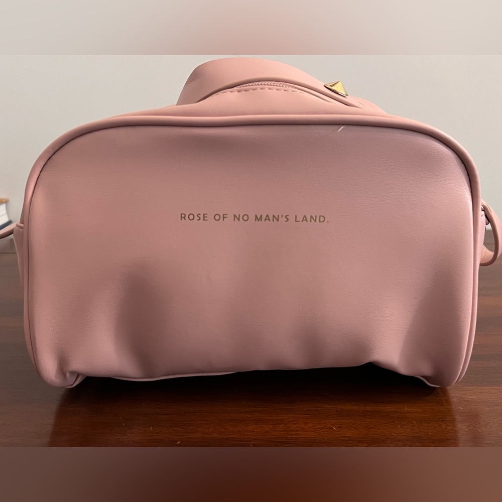 Rose of No Man’s Land Pink Cosmetic Bag – New —No Tag 🏷️